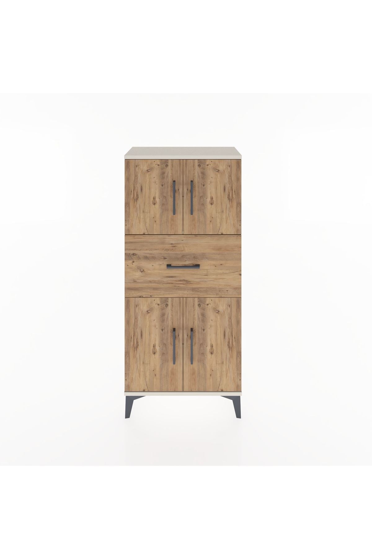 Hyperion Dolap Tek Raflı Tek Çekmeceli 4 Kapaklı 60x44x134 - S50M061V3B