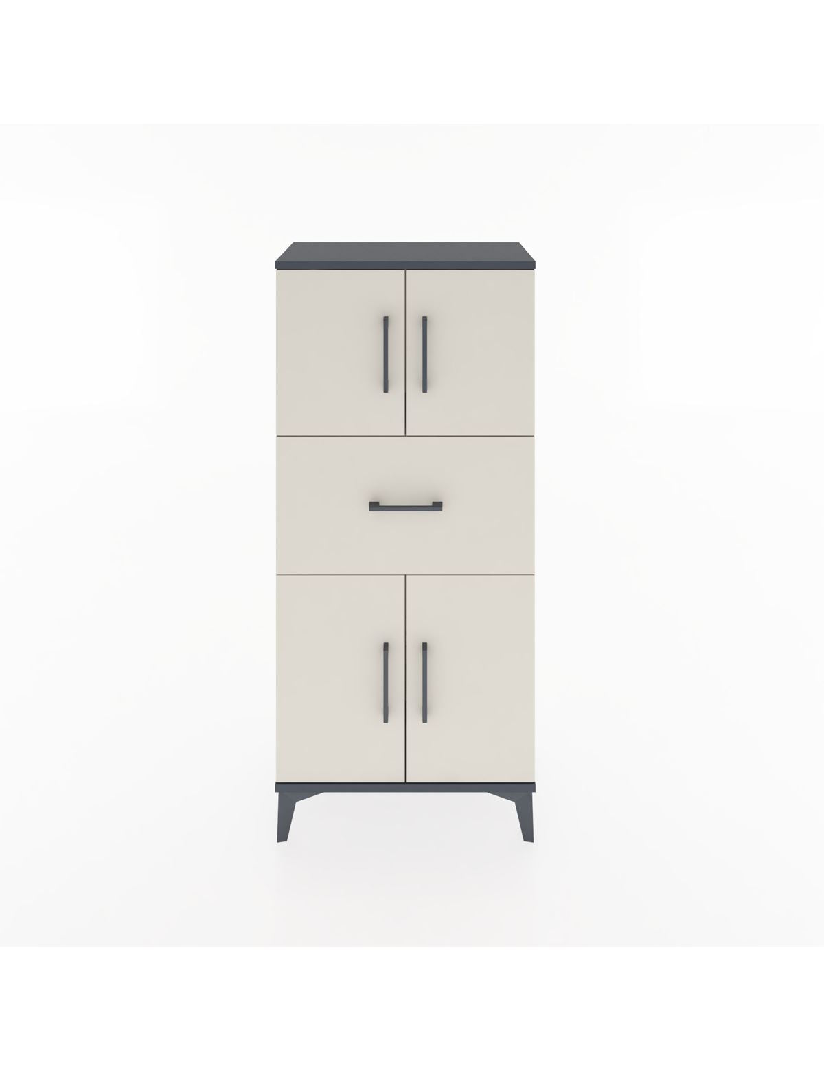 Hyperion Dolap Tek Raflı Tek Çekmeceli 4 Kapaklı 60x44x134 - S50M061V4B