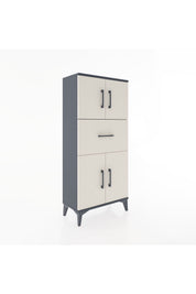 Hyperion Dolap Tek Raflı Tek Çekmeceli 4 Kapaklı 60x44x134 - S50M061V4B