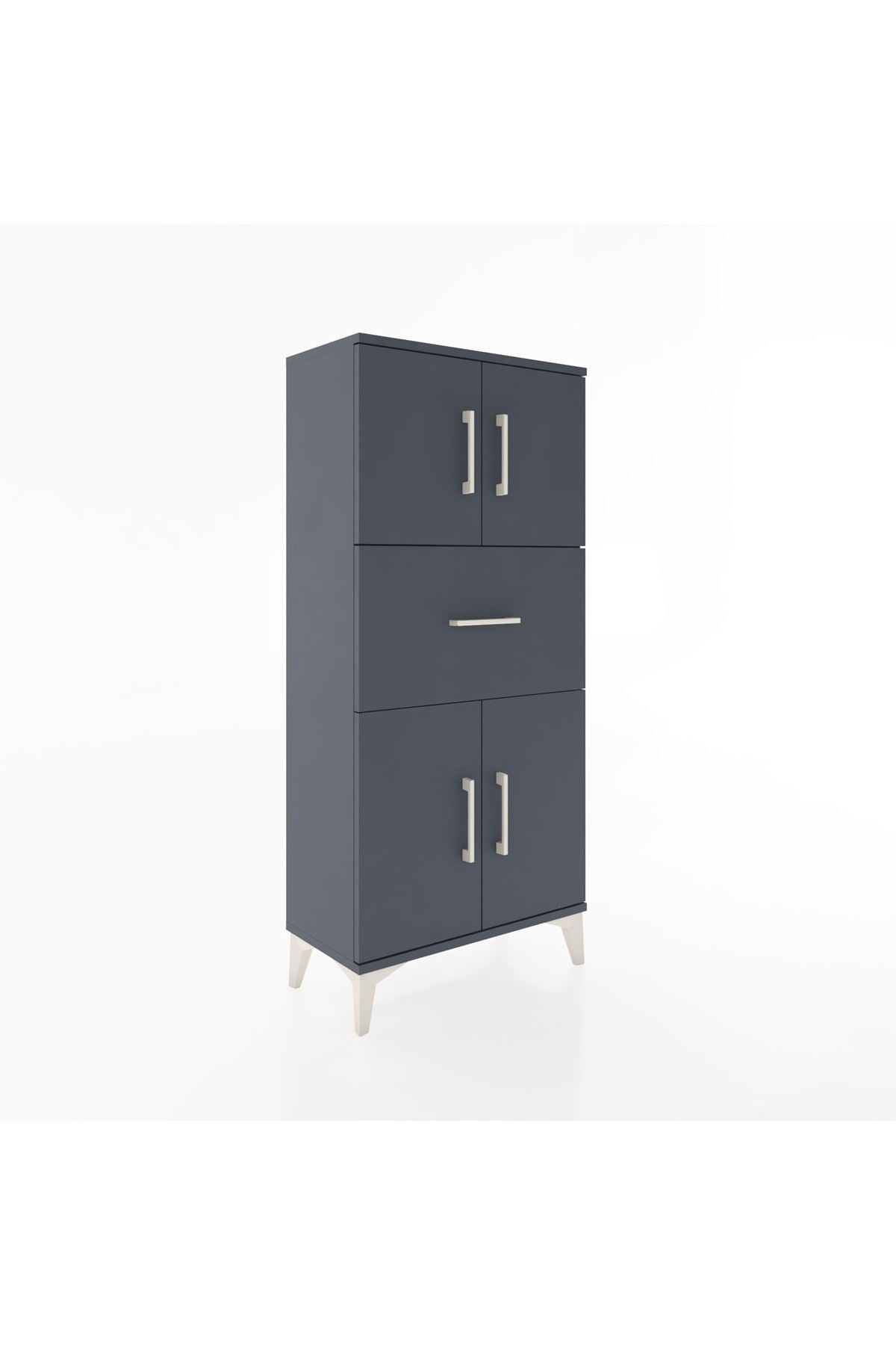 Hyperion Dolap Tek Raflı Tek Çekmeceli 4 Kapaklı 60x44x134 - S50M061V5B