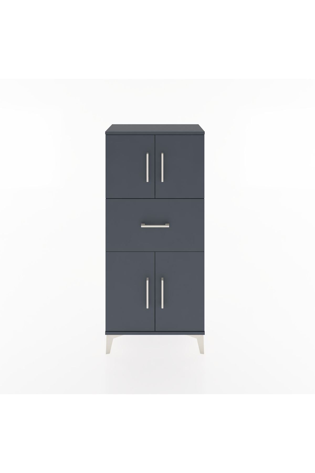 Hyperion Dolap Tek Raflı Tek Çekmeceli 4 Kapaklı 60x44x134 - S50M061V5B