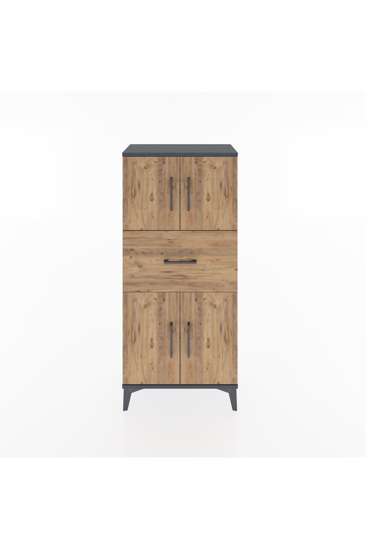 Hyperion Dolap Tek Raflı Tek Çekmeceli 4 Kapaklı 60x44x134 - S50M061V6B