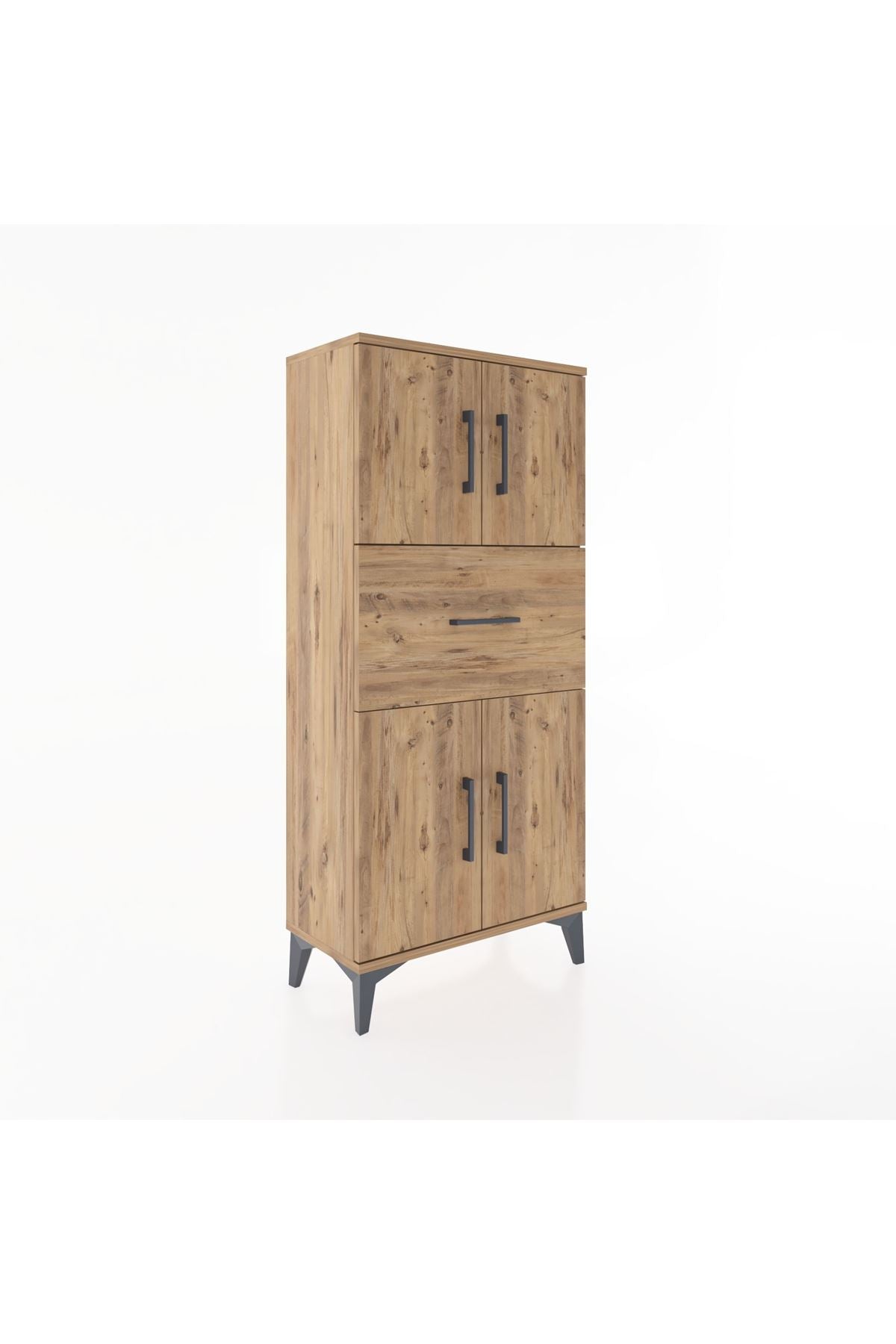 Hyperion Dolap Tek Raflı Tek Çekmeceli 4 Kapaklı 60x44x134 - S50M061V9B