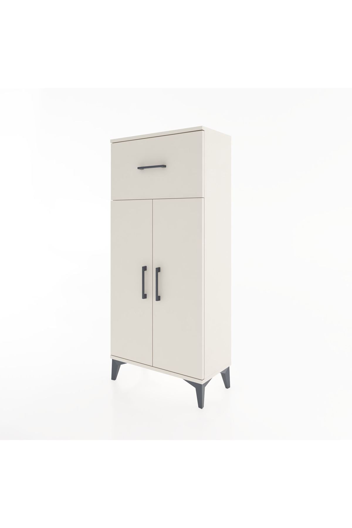 Hyperion Dolap 2 Raflı Tek Çekmeceli 2 Kapaklı 60x44x134 Aytaşı-Aytaşı