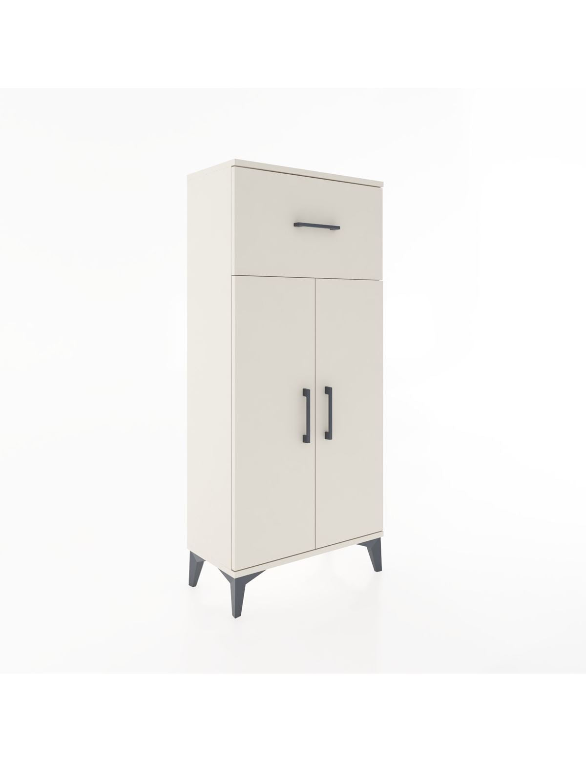 Hyperion Dolap 2 Raflı Tek Çekmeceli 2 Kapaklı 60x44x134 Aytaşı-Aytaşı