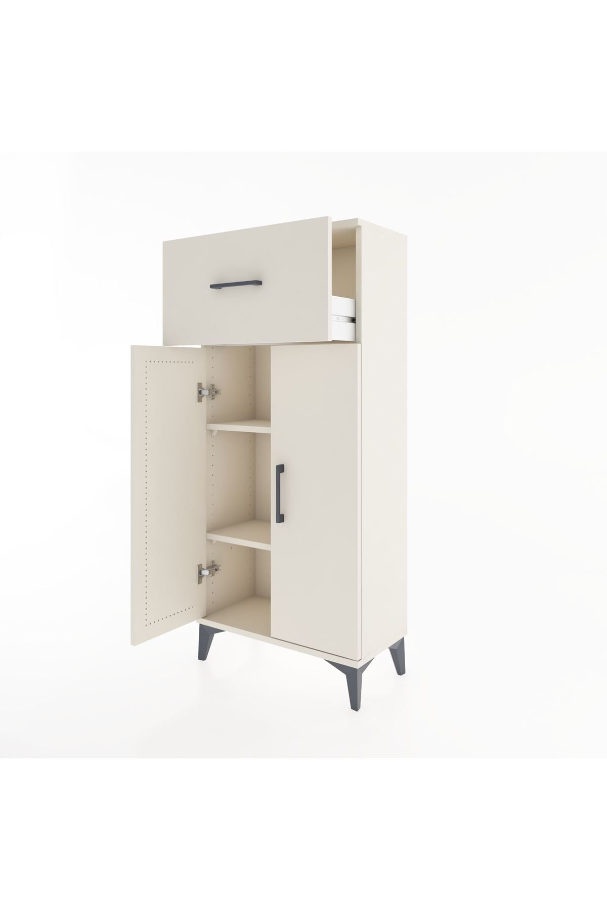 Hyperion Dolap 2 Raflı Tek Çekmeceli 2 Kapaklı 60x44x134 Aytaşı-Aytaşı