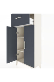 Hyperion Dolap 2 Raflı Tek Çekmeceli 2 Kapaklı 60x44x134 Aytaşı-Antrasit