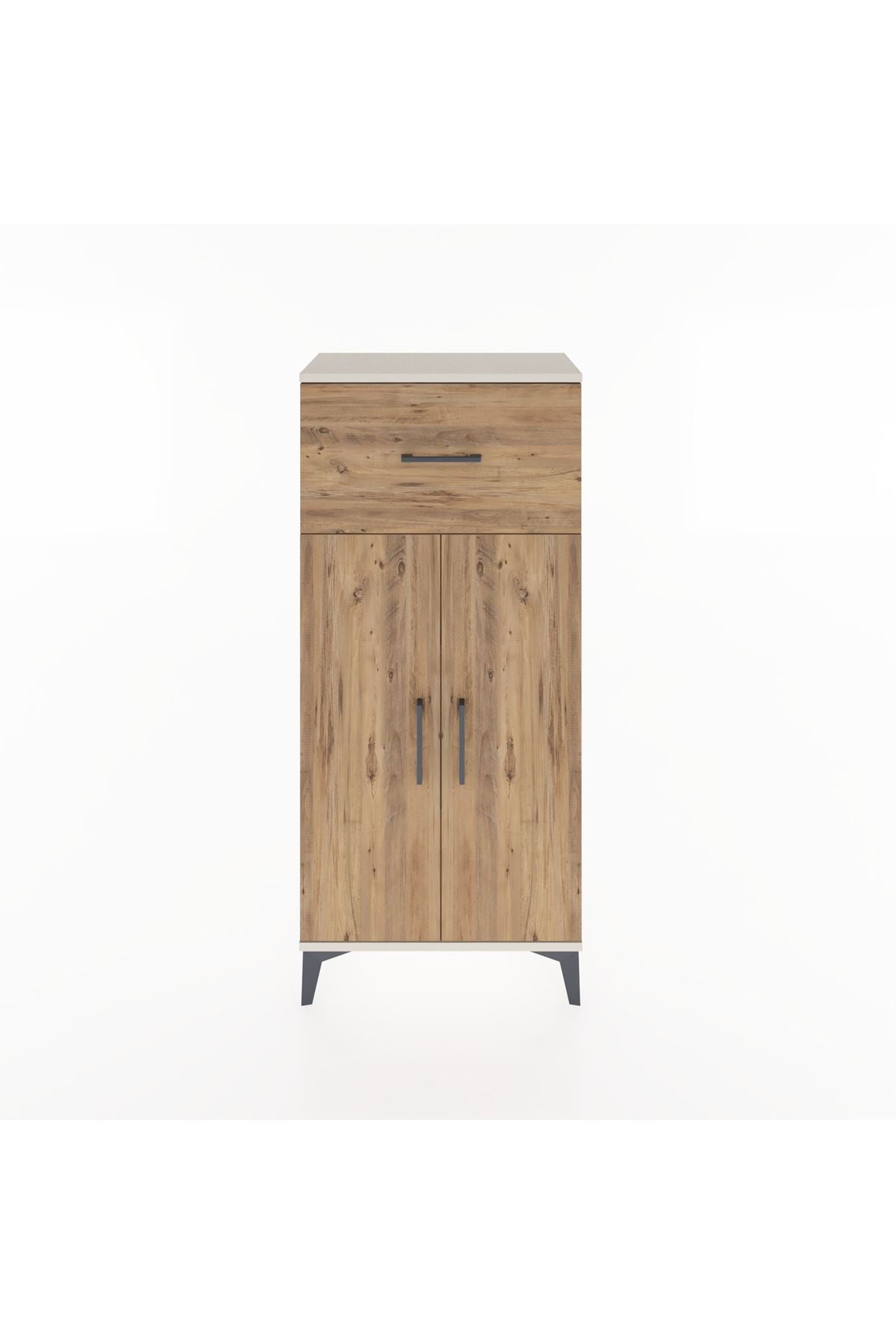 Hyperion Dolap 2 Raflı Tek Çekmeceli 2 Kapaklı 60x44x134 Aytaşı-Çam