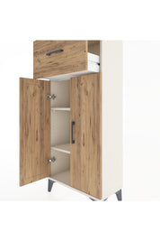 Hyperion Dolap 2 Raflı Tek Çekmeceli 2 Kapaklı 60x44x134 Aytaşı-Çam