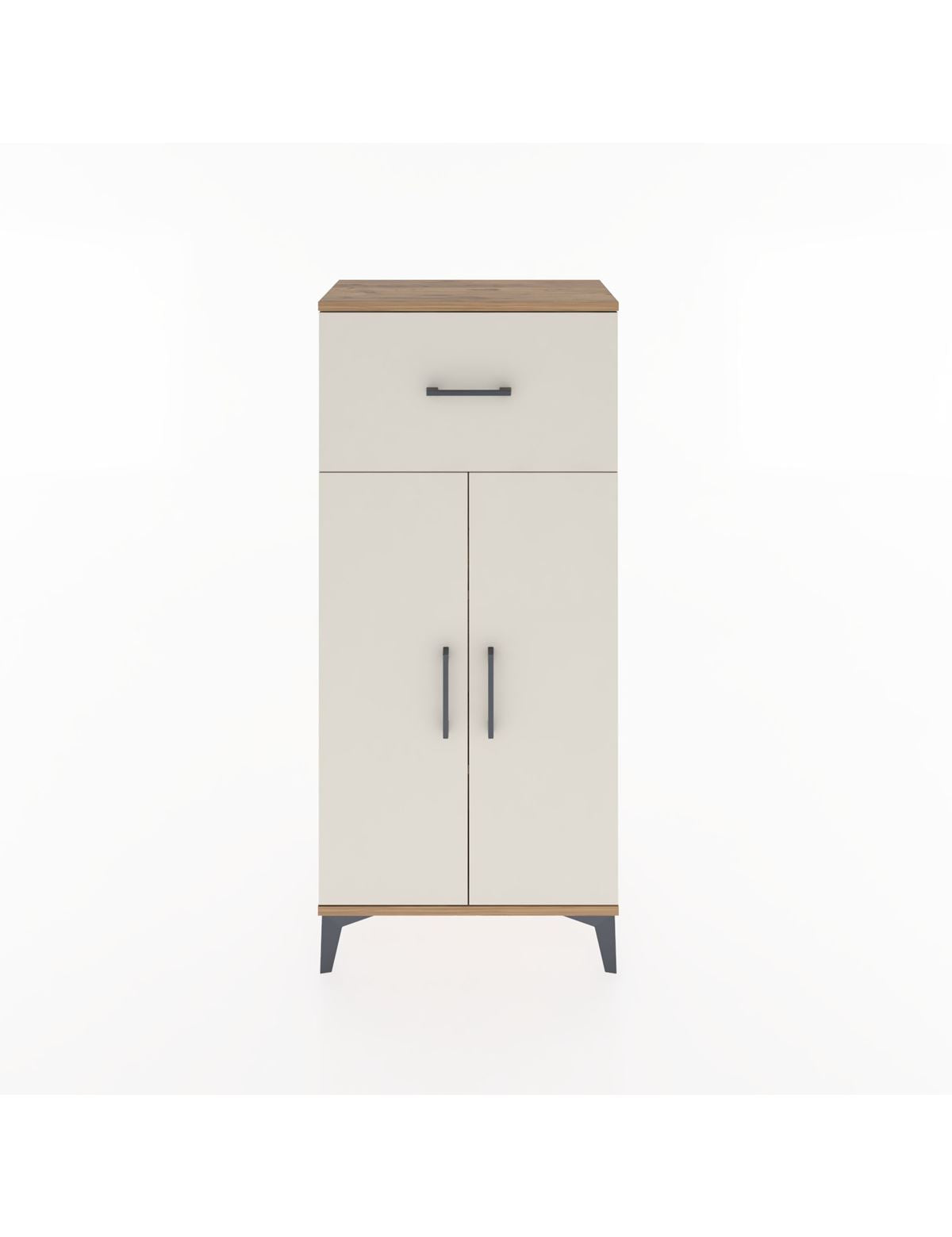 Hyperion Dolap 2 Raflı Tek Çekmeceli 2 Kapaklı 60x44x134 Çam-Aytaşı