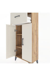 Hyperion Dolap 2 Raflı Tek Çekmeceli 2 Kapaklı 60x44x134 Çam-Aytaşı