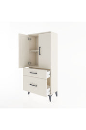 Hyperion Dolap 2 Raflı 2 Çekmeceli 2 Kapaklı 60x44x134 Aytaşı-Aytaşı