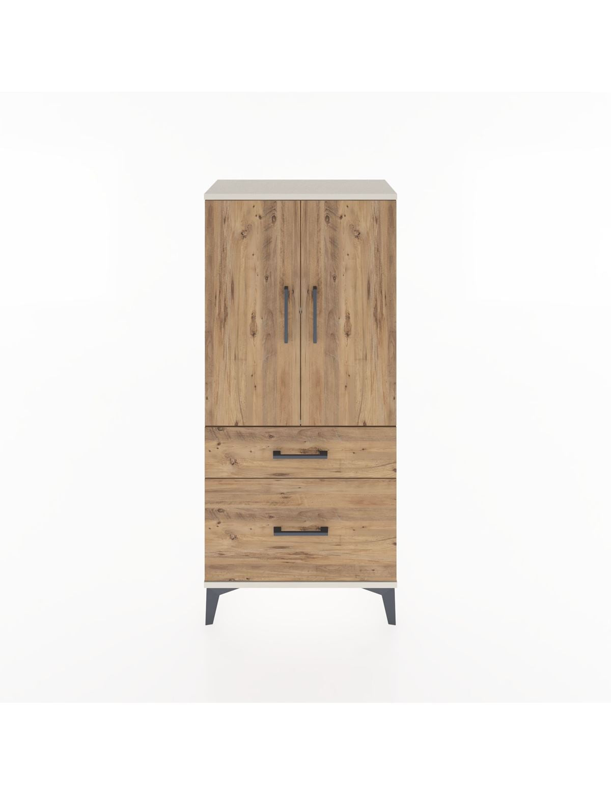 Hyperion Dolap 2 Raflı 2 Çekmeceli 2 Kapaklı 60x44x134 Aytaşı-Çam