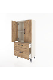 Hyperion Dolap 2 Raflı 2 Çekmeceli 2 Kapaklı 60x44x134 Aytaşı-Çam