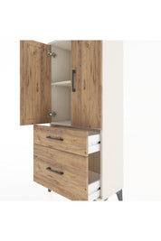 Hyperion Dolap 2 Raflı 2 Çekmeceli 2 Kapaklı 60x44x134 Aytaşı-Çam