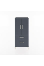 Hyperion Dolap 2 Raflı 2 Çekmeceli 2 Kapaklı 60x44x134 Antrasit-Antrasit