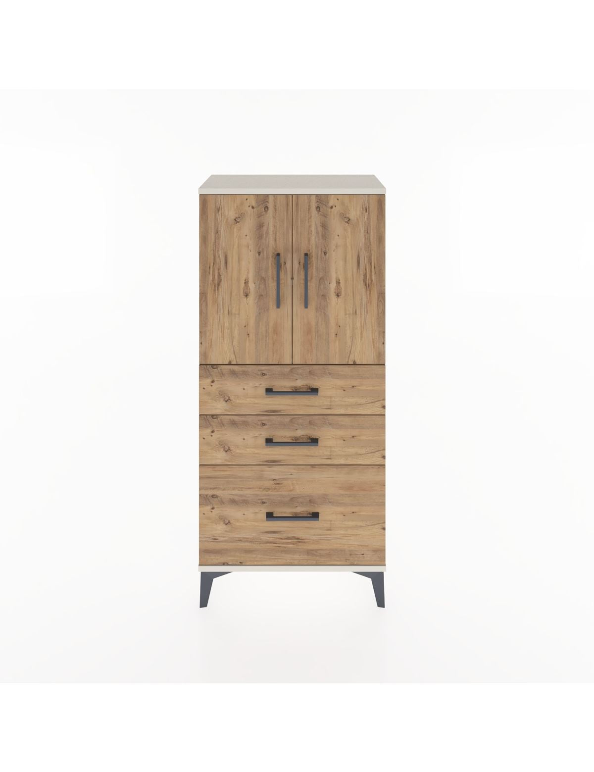 Hyperion Dolap 2 Raflı 3 Çekmeceli 2 Kapaklı 60x44x134 Aytaşı-Çam