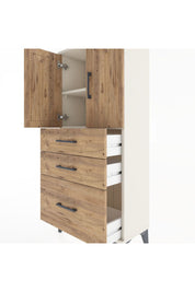 Hyperion Dolap 2 Raflı 3 Çekmeceli 2 Kapaklı 60x44x134 Aytaşı-Çam