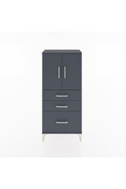 Hyperion Dolap 2 Raflı 3 Çekmeceli 2 Kapaklı 60x44x134 Antrasit-Antrasit