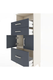 Hyperion Dolap 2 Raflı 3 Çekmeceli 2 Kapaklı 60x44x134 Aytaşı-Antrasit