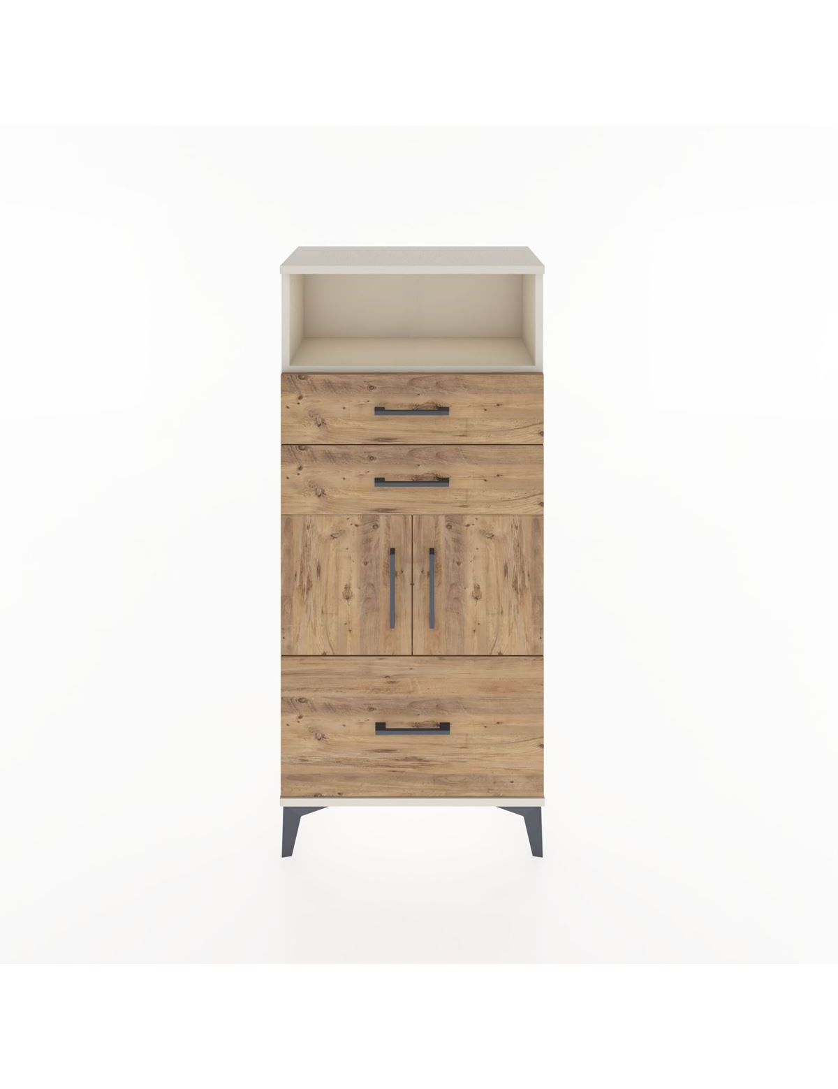 Hyperion Dolap 2 Raflı 3 Çekmeceli 2 Kapaklı 60x44x134 Aytaşı-Çam