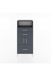 Hyperion Dolap 2 Raflı 3 Çekmeceli 2 Kapaklı 60x44x134 Antrasit-Antrasit