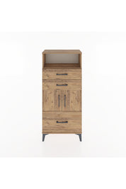 Hyperion Dolap 2 Raflı 3 Çekmeceli 2 Kapaklı 60x44x134 Çam-Çam
