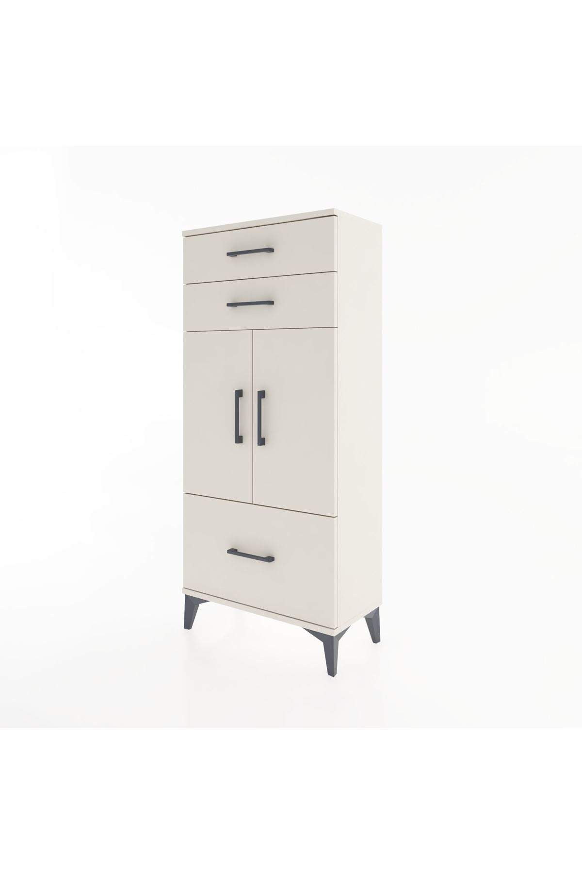 Hyperion Dolap 2 Raflı 3 Çekmeceli 2 Kapaklı 60x44x134 Aytaşı-Aytaşı