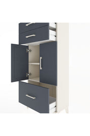 Hyperion Dolap 2 Raflı 3 Çekmeceli 2 Kapaklı 60x44x134 Aytaşı-Antrasit