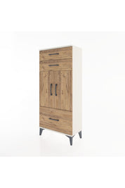 Hyperion Dolap 2 Raflı 3 Çekmeceli 2 Kapaklı 60x44x134 Aytaşı-Çam