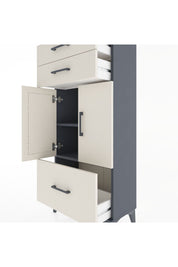 Hyperion Dolap 2 Raflı 3 Çekmeceli 2 Kapaklı 60x44x134 Antrasit-Aytaşı