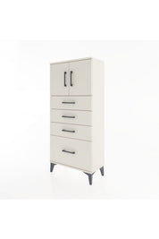 Hyperion Dolap Tek Raflı 4 Çekmeceli 2 Kapaklı 60x44x134 - S50M067V1B