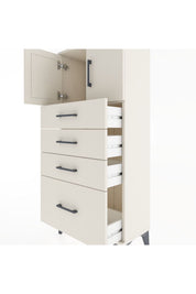 Hyperion Dolap Tek Raflı 4 Çekmeceli 2 Kapaklı 60x44x134 - S50M067V1B