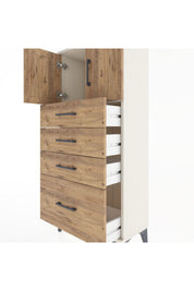 Hyperion Dolap Tek Raflı 4 Çekmeceli 2 Kapaklı 60x44x134 - S50M067V3B