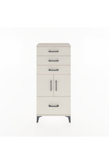 Hyperion Dolap Tek Raflı 4 Çekmeceli 2 Kapaklı 60x44x134