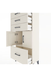 Hyperion Dolap Tek Raflı 4 Çekmeceli 2 Kapaklı 60x44x134 - S50M068V1B