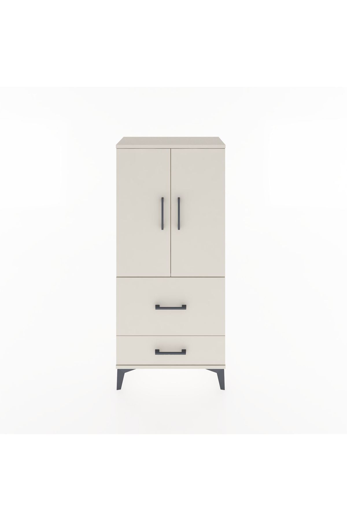 Hyperion Dolap Tek Raflı 2 Çekmeceli 2 Kapaklı 60x44x134 - S50M069V1B
