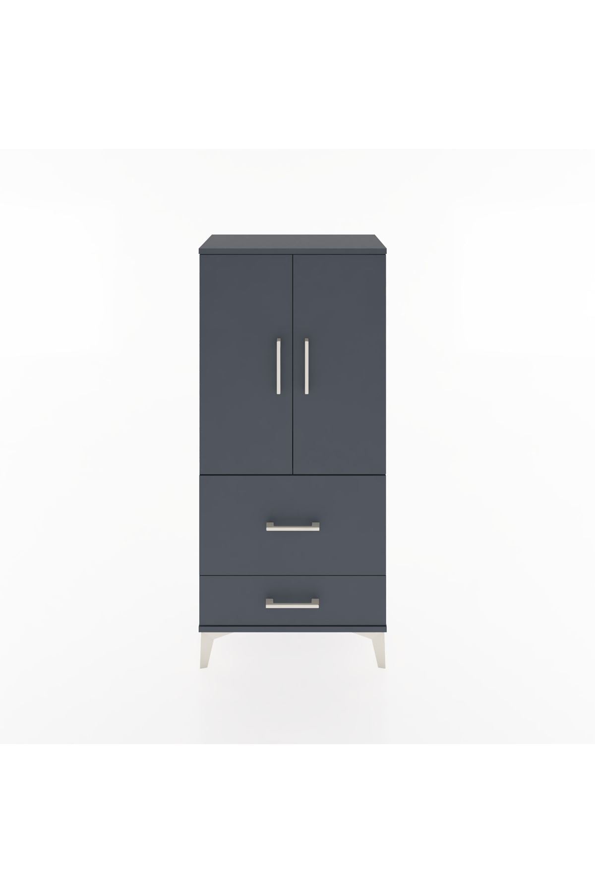 Hyperion Dolap Tek Raflı 2 Çekmeceli 2 Kapaklı 60x44x134 - S50M069V5B