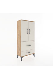 Hyperion Dolap Tek Raflı 2 Çekmeceli 2 Kapaklı 60x44x134 - S50M069V7B