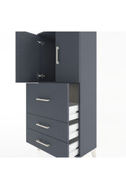 Hyperion Dolap Tek Raflı 3 Çekmeceli 2 Kapaklı 60x44x134 - S50M070V5B