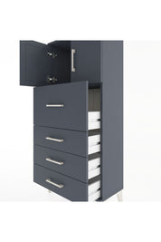 Hyperion Dolap Tek Raflı 4 Çekmeceli 2 Kapaklı 60x44x134 - S50M072V5B