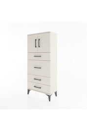 Hyperion Dolap Tek Raflı 4 Çekmeceli 2 Kapaklı 60x44x134 - S50M073V1B