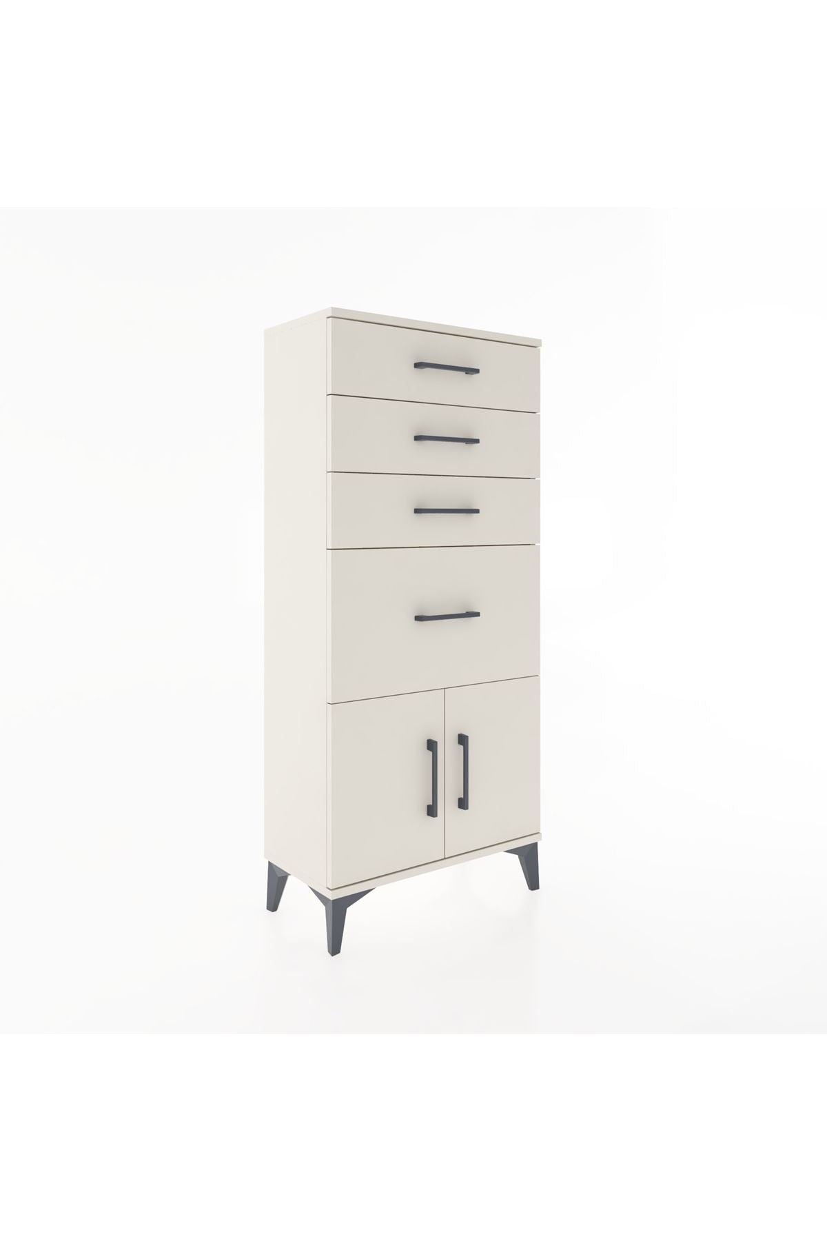 Hyperion Dolap 4 Çekmeceli 2 Kapaklı 60x44x134 Aytaşı-Aytaşı