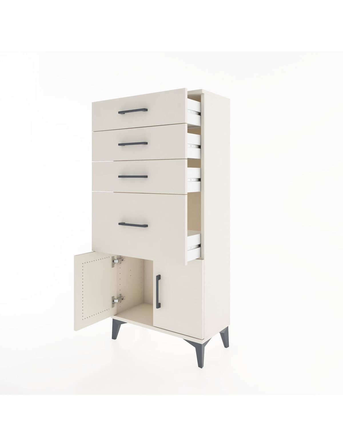 Hyperion Dolap 4 Çekmeceli 2 Kapaklı 60x44x134 - S50M075V1B