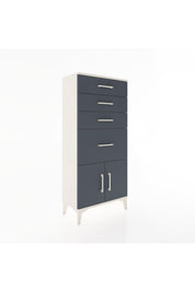 Hyperion Dolap 4 Çekmeceli 2 Kapaklı 60x44x134 Aytaşı-Antrasit