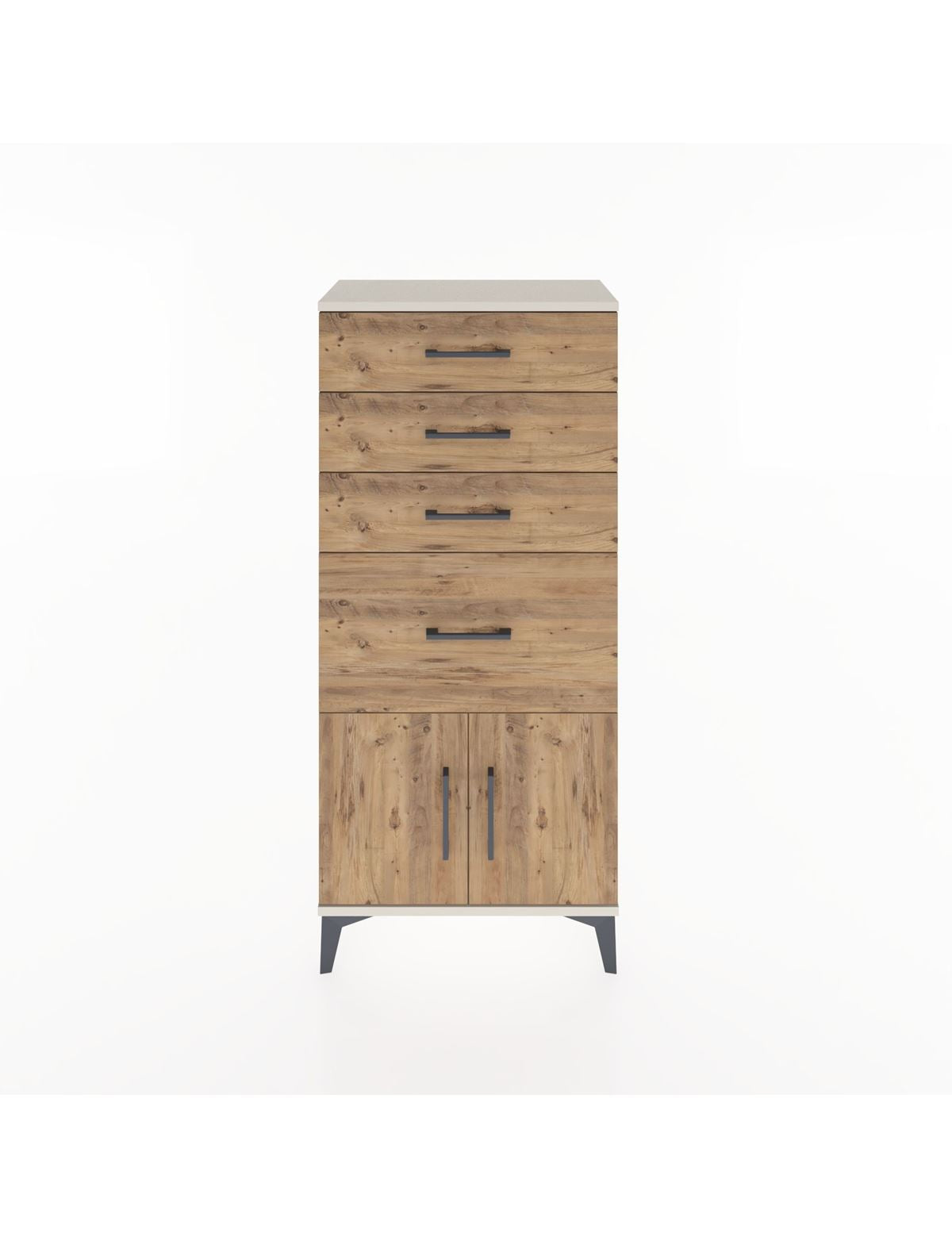 Hyperion Dolap 4 Çekmeceli 2 Kapaklı 60x44x134 Aytaşı-Çam