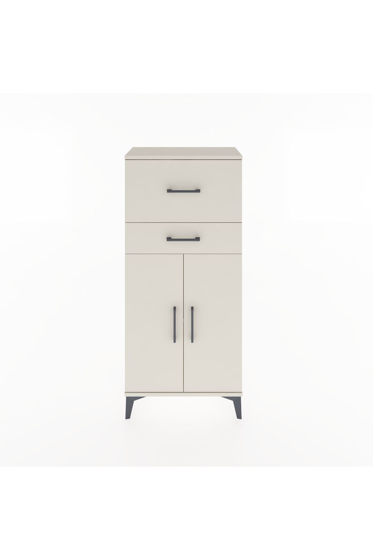 Hyperion Dolap Tek Raflı 2 Çekmeceli 2 Kapaklı 60x44x134 - S50M076V1B