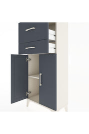 Hyperion Dolap Tek Raflı 2 Çekmeceli 2 Kapaklı 60x44x134 - S50M076V2B