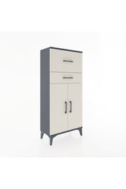 Hyperion Dolap Tek Raflı 2 Çekmeceli 2 Kapaklı 60x44x134 - S50M076V4B