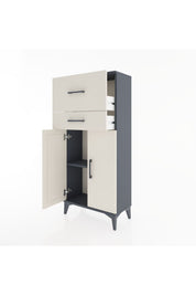 Hyperion Dolap Tek Raflı 2 Çekmeceli 2 Kapaklı 60x44x134 - S50M076V4B